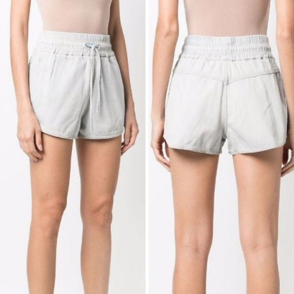 IRO Paris Ouaga Drawstring Short in Bleached Blue 36 US Size 4 - Picture 5 of 11